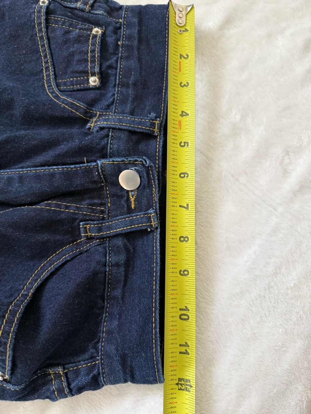 Beaularés Beau Wide Leg Jeans High Rise Dark Wash Culotte Denim Size S - Picture 11 of 12